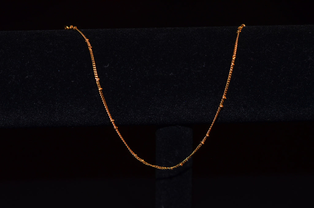 Simple gold anklet