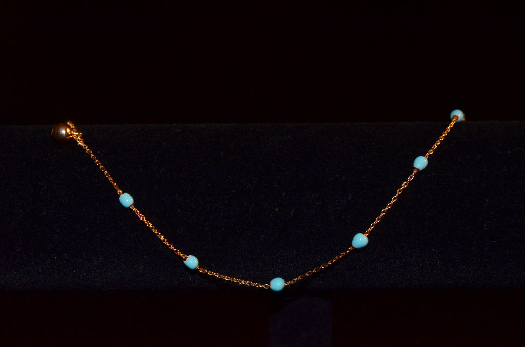 Blue sky anklet