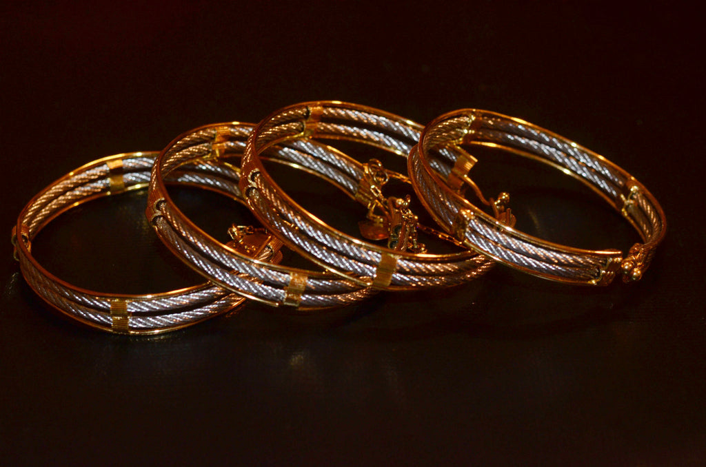 Gold and silver Bracelets