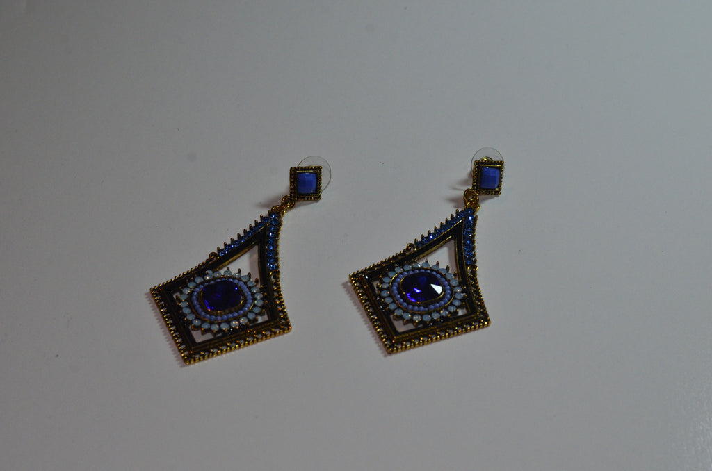 Blue earring