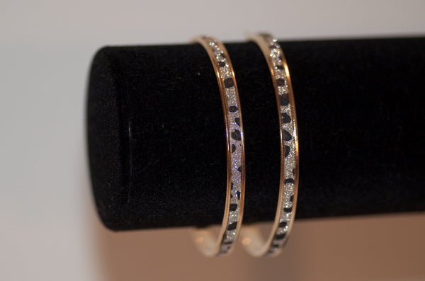 Leopard hoop earring