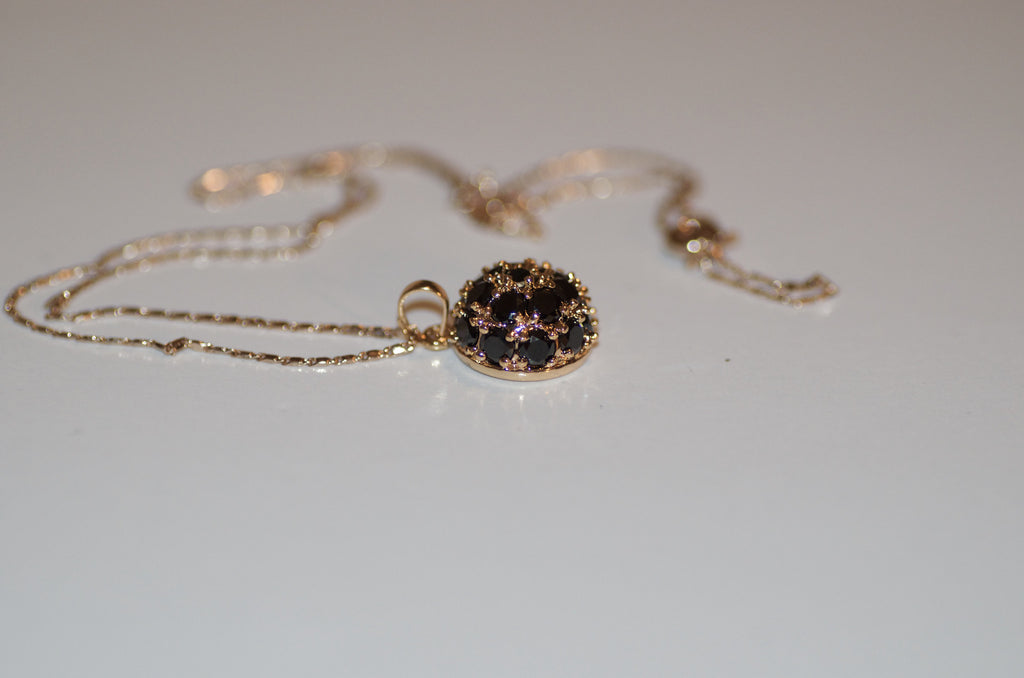 Black and gold necklace