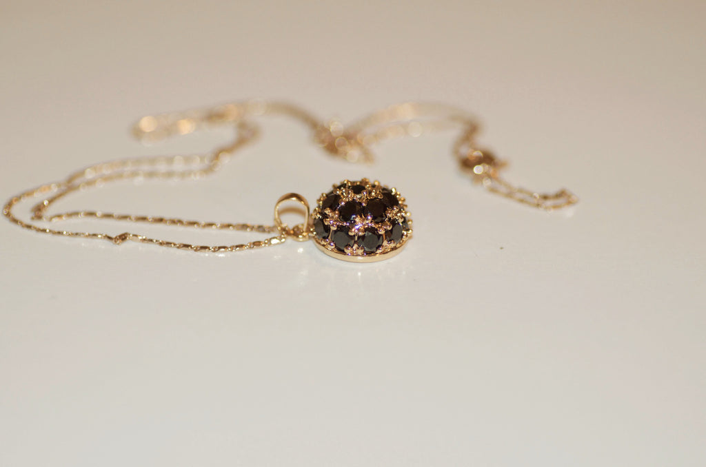 Black and gold necklace