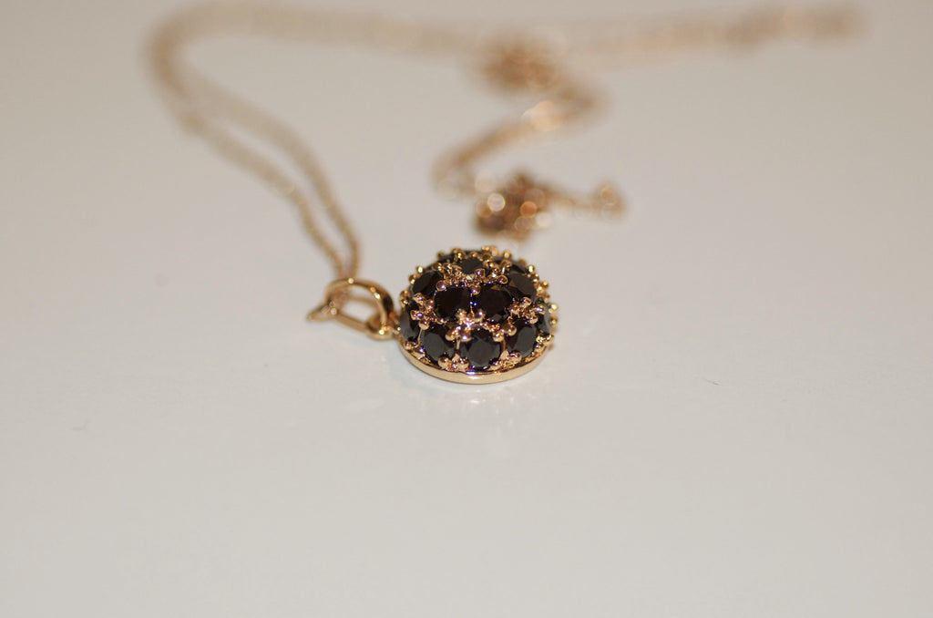 Black and gold necklace