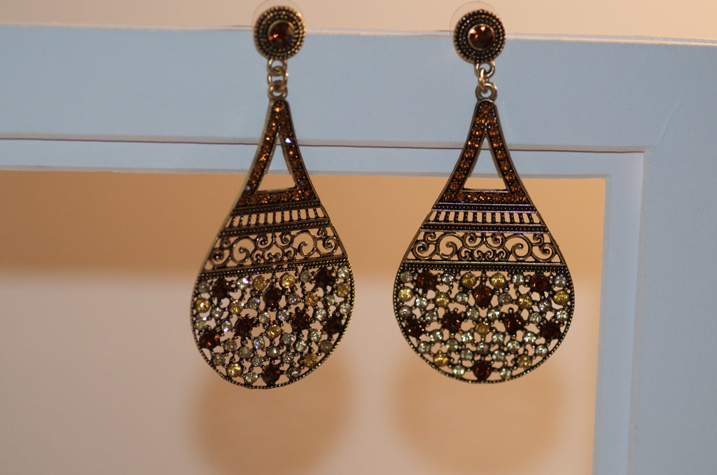 Brown Royalty earring