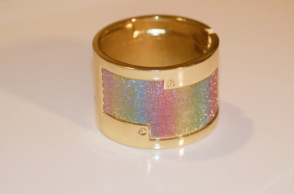 Rainbow cuff bracelet