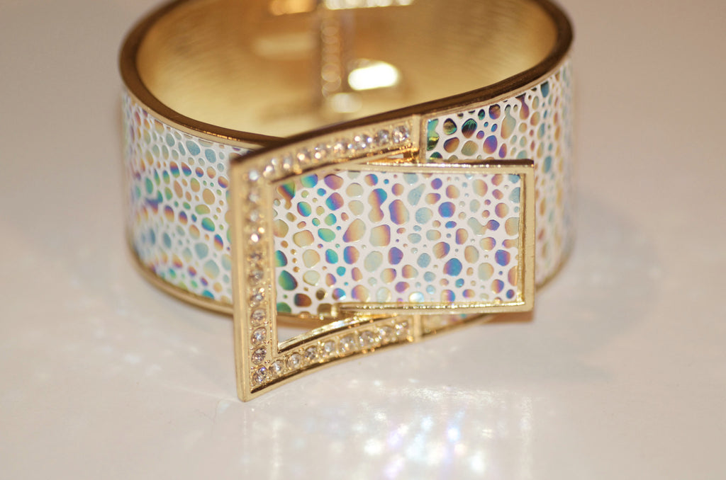 Multi colored cuff bracelet