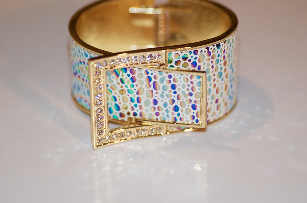 Multi colored cuff bracelet