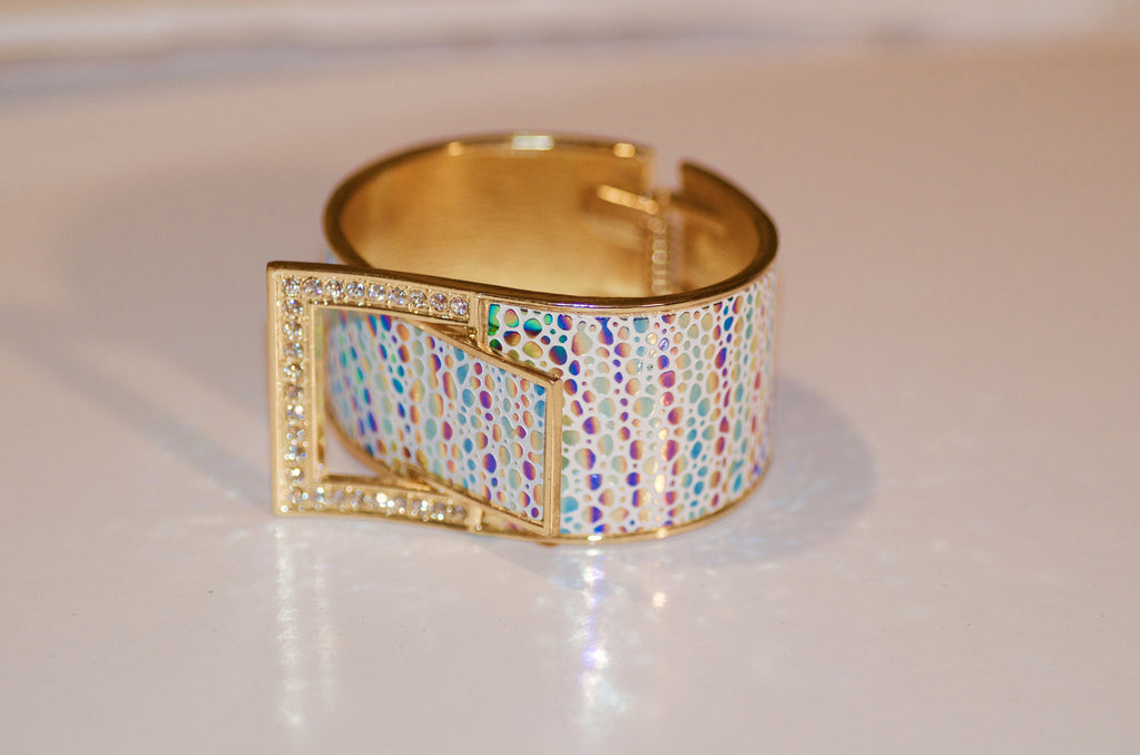 Multi colored cuff bracelet