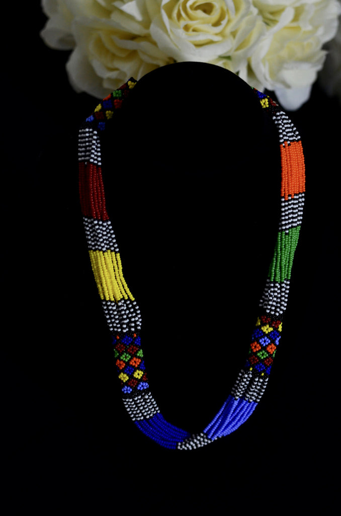 Tribal  Beaded Necklace