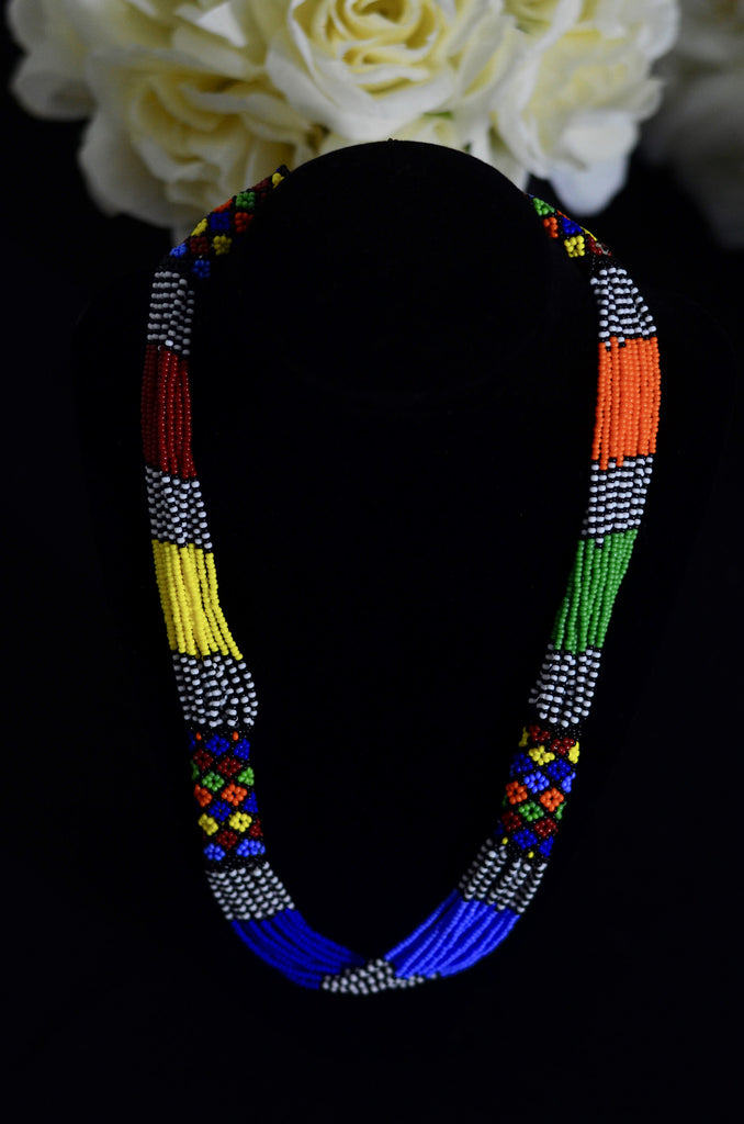 Tribal  Beaded Necklace