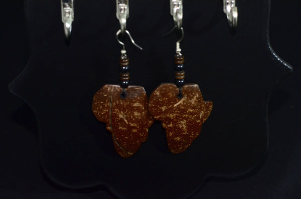 Wood Africa earring