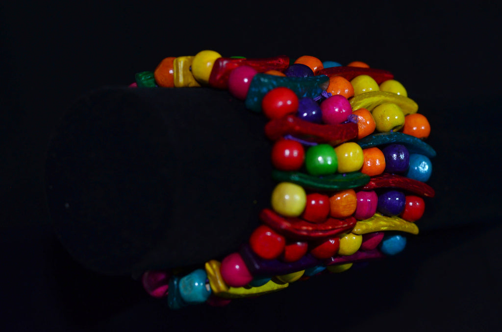 Multicolor Beads Bangle