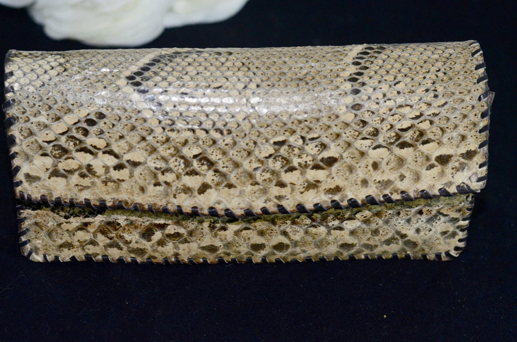 Sade Snake skin clutch