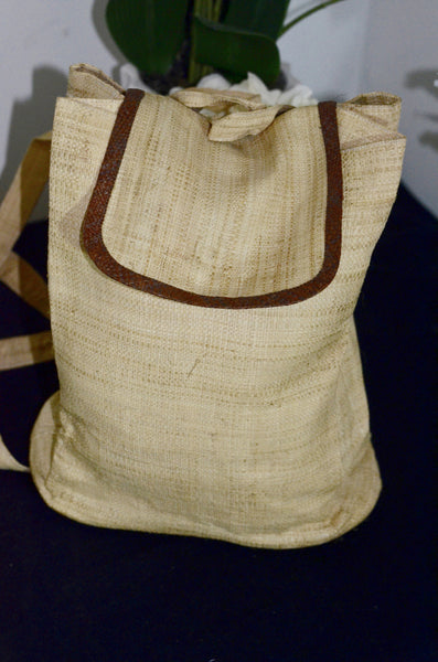 Raffia backpack