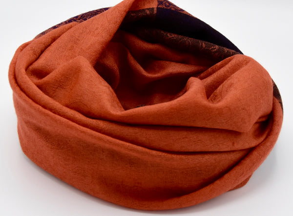 Pumpkin pashmina scarf