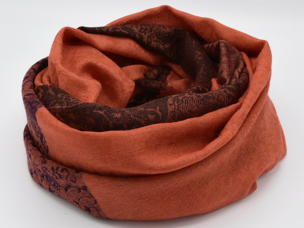 Pumpkin pashmina scarf
