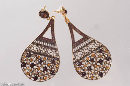 Brown Royalty earring