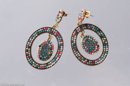 multicolor earring