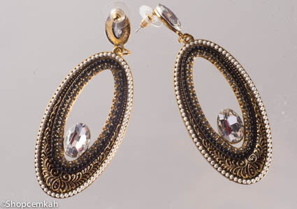 Crystal drop earring