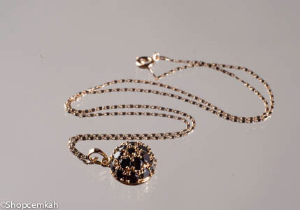 Black and gold necklace