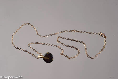 Green gemstone necklace