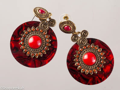 Red earring