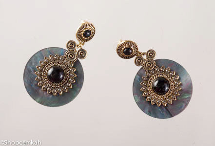 Black and Gray Antique Earring
