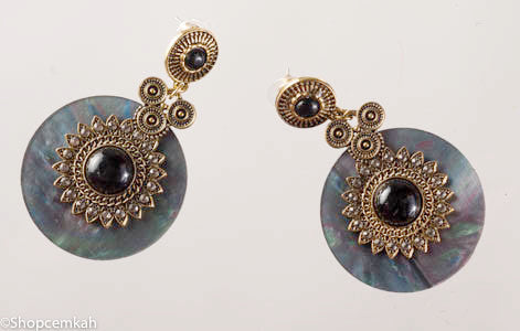 Black and Gray Antique Earring