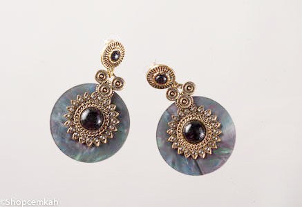 Black and Gray Antique Earring